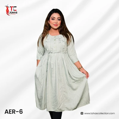 Premium Slab Lilen Gown - AER6