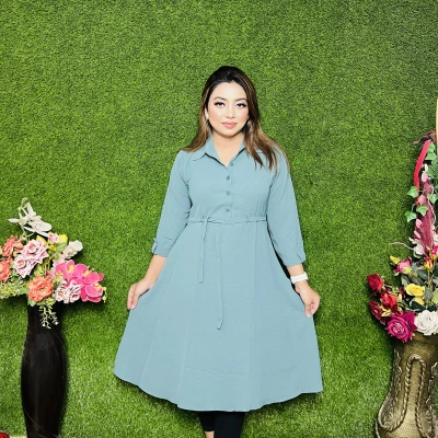 One Colour Gown With Pocket - OCG01