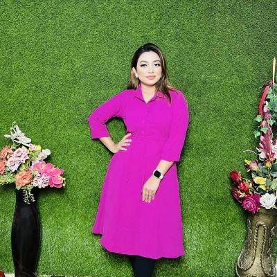 One Colour Gown With Pocket - OCG03