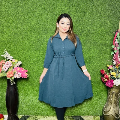 One Colour Gown With Pocket - OCG04