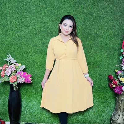 One Colour Gown With Pocket - OCG05