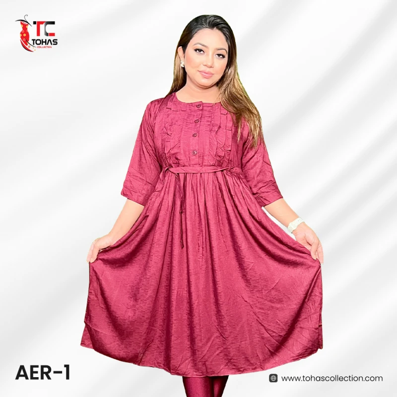Premium Slab Lilen Gown - AER1
