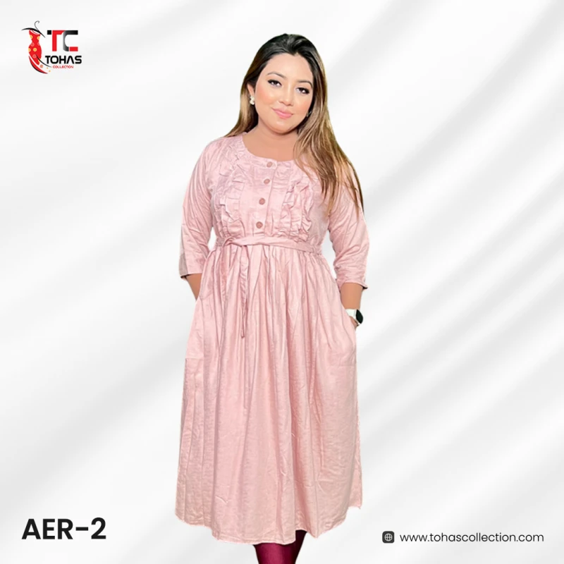 Premium Slab Lilen Gown - AER2