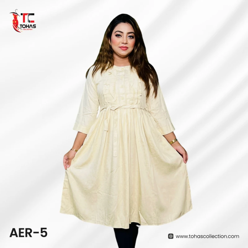 Premium Slab Lilen Gown - AER5
